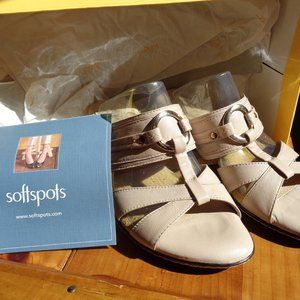 Beige sandals by SoftSpots®